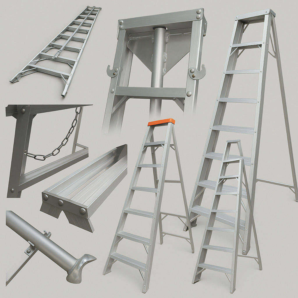 Escalera Cosechera de Aluminio 2.4 m